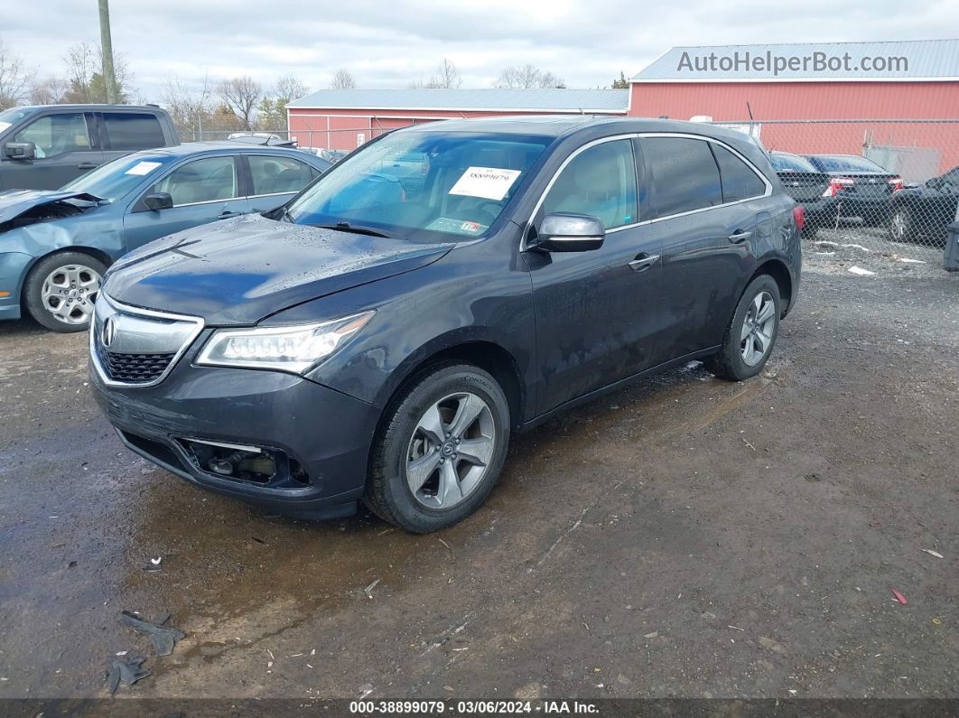 2016 Acura Mdx Acurawatch Plus Package Gray vin: 5FRYD4H29GB032203