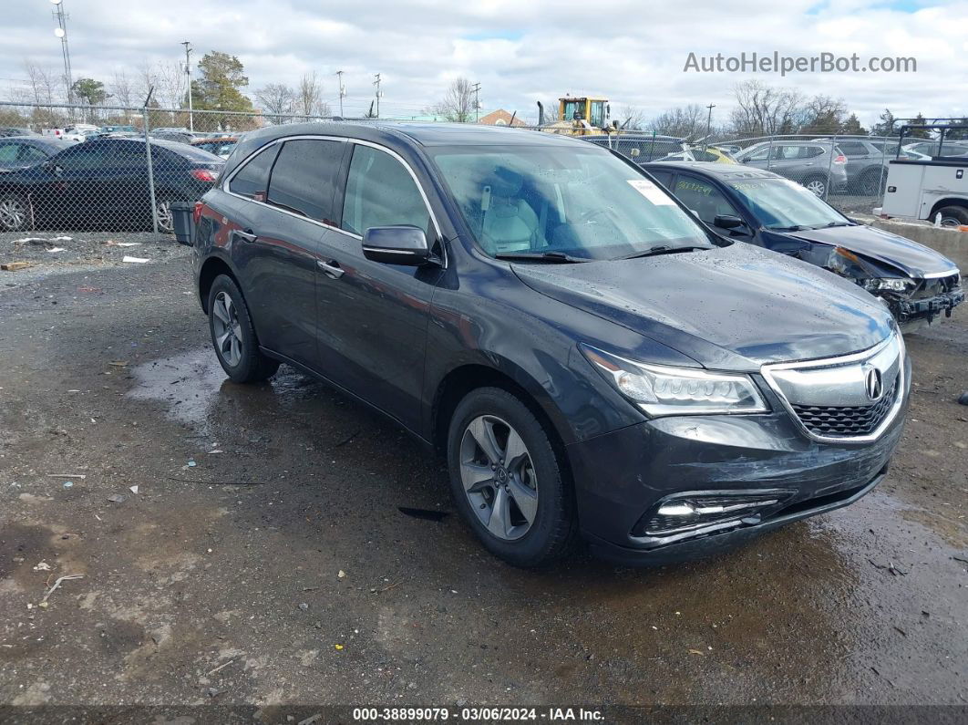 2016 Acura Mdx Acurawatch Plus Package Gray vin: 5FRYD4H29GB032203