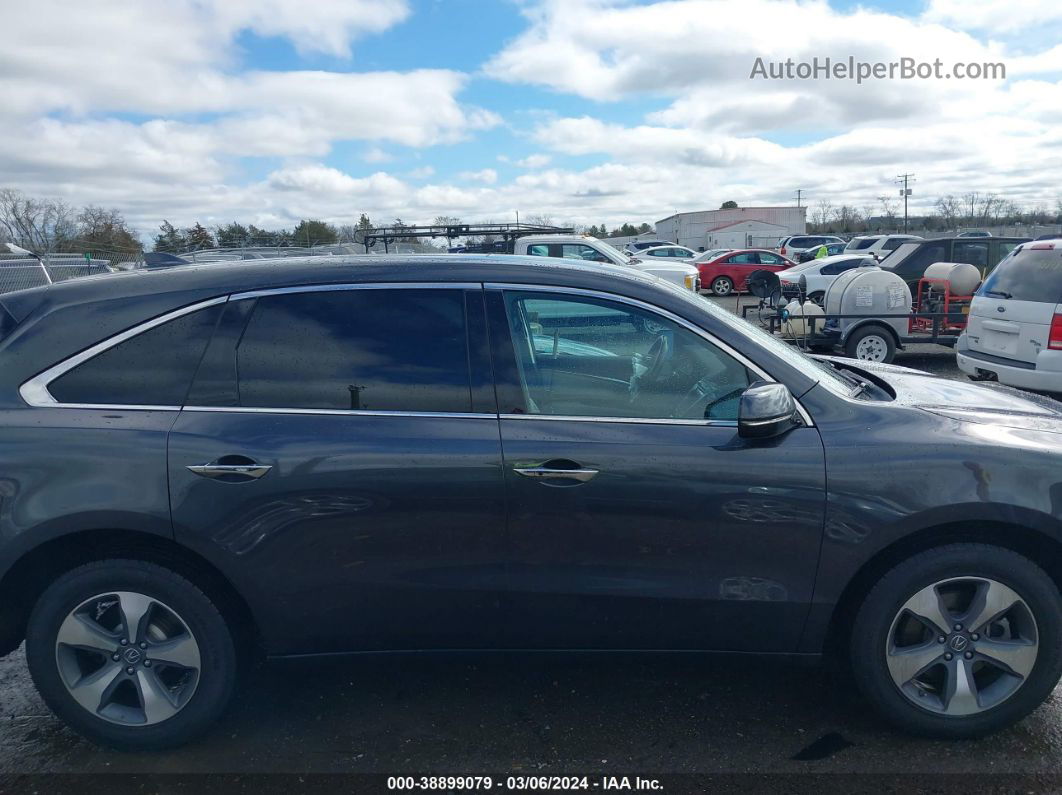 2016 Acura Mdx Acurawatch Plus Package Gray vin: 5FRYD4H29GB032203