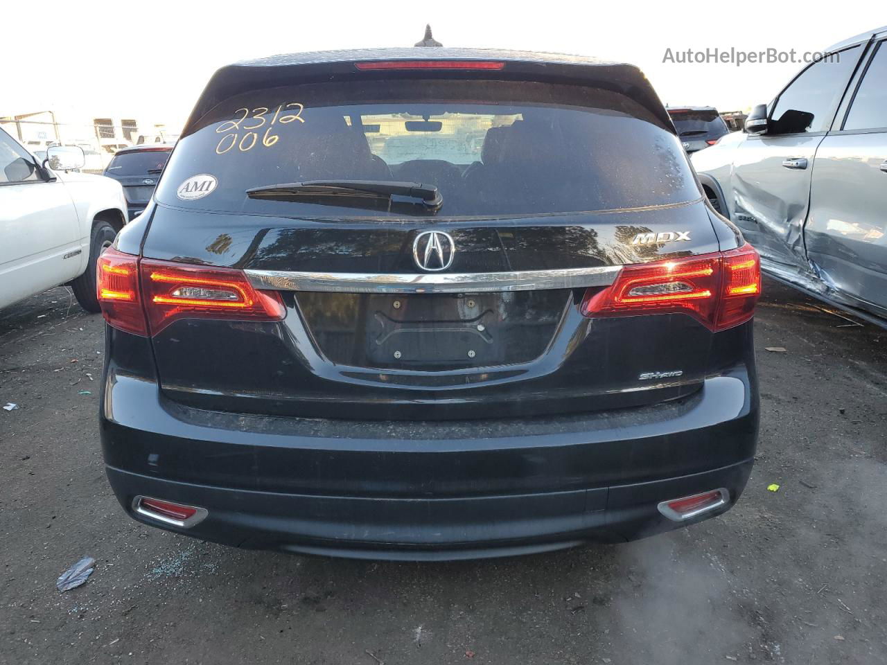 2016 Acura Mdx  Black vin: 5FRYD4H29GB037210