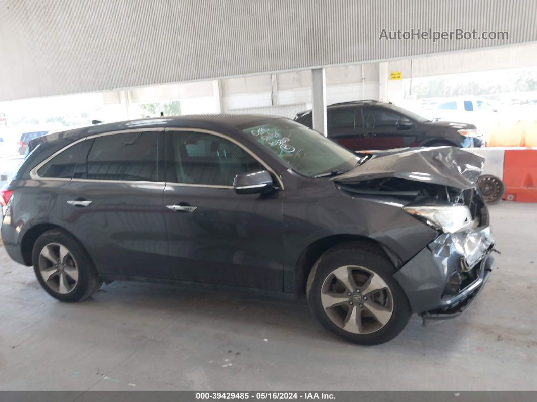 2016 Acura Mdx Acurawatch Plus Package Gray vin: 5FRYD4H29GB042083