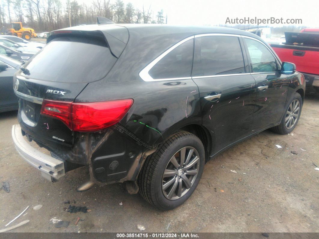 2016 Acura Mdx 3.5l (a9)/w/acurawatch Plus Black vin: 5FRYD4H29GB048126