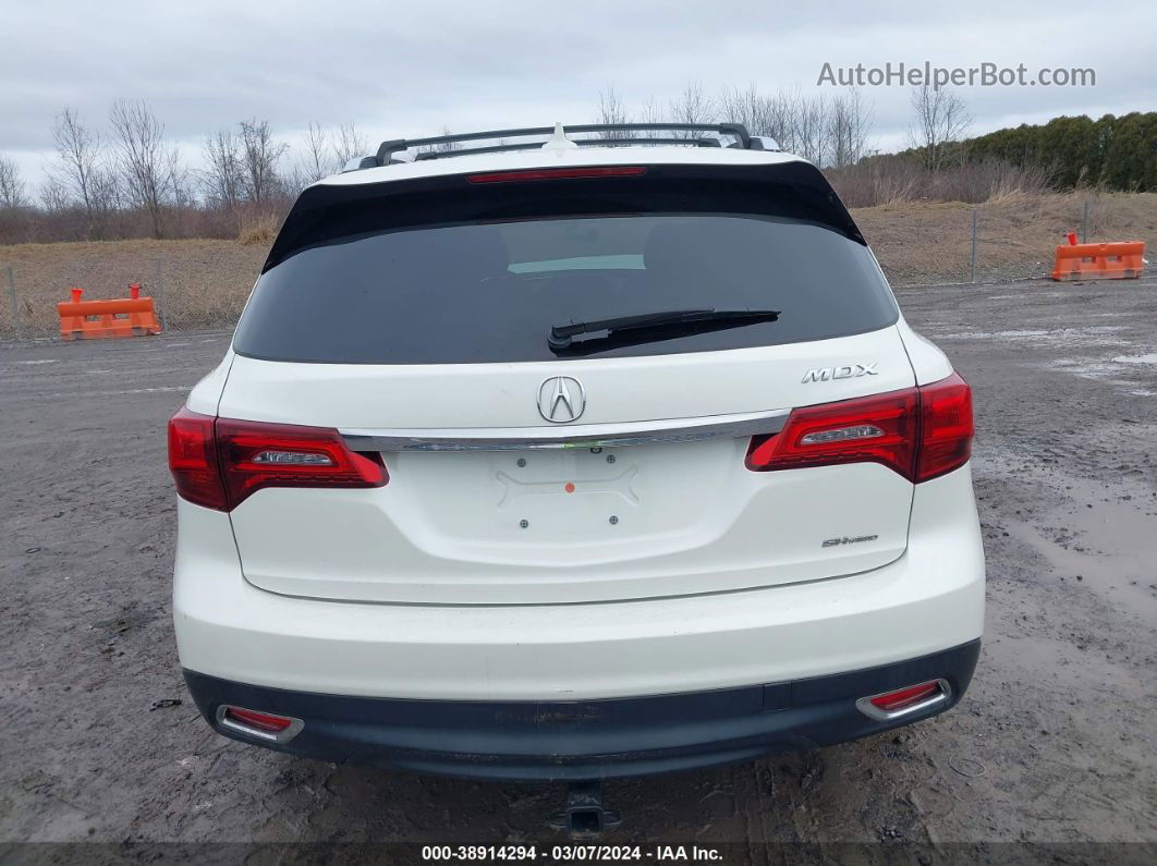 2016 Acura Mdx Acurawatch Plus Package Белый vin: 5FRYD4H29GB058607