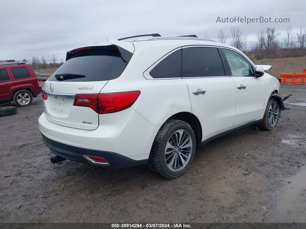 2016 Acura Mdx Acurawatch Plus Package White vin: 5FRYD4H29GB058607