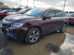 2016 Acura Mdx  Темно-бордовый vin: 5FRYD4H2XGB035773