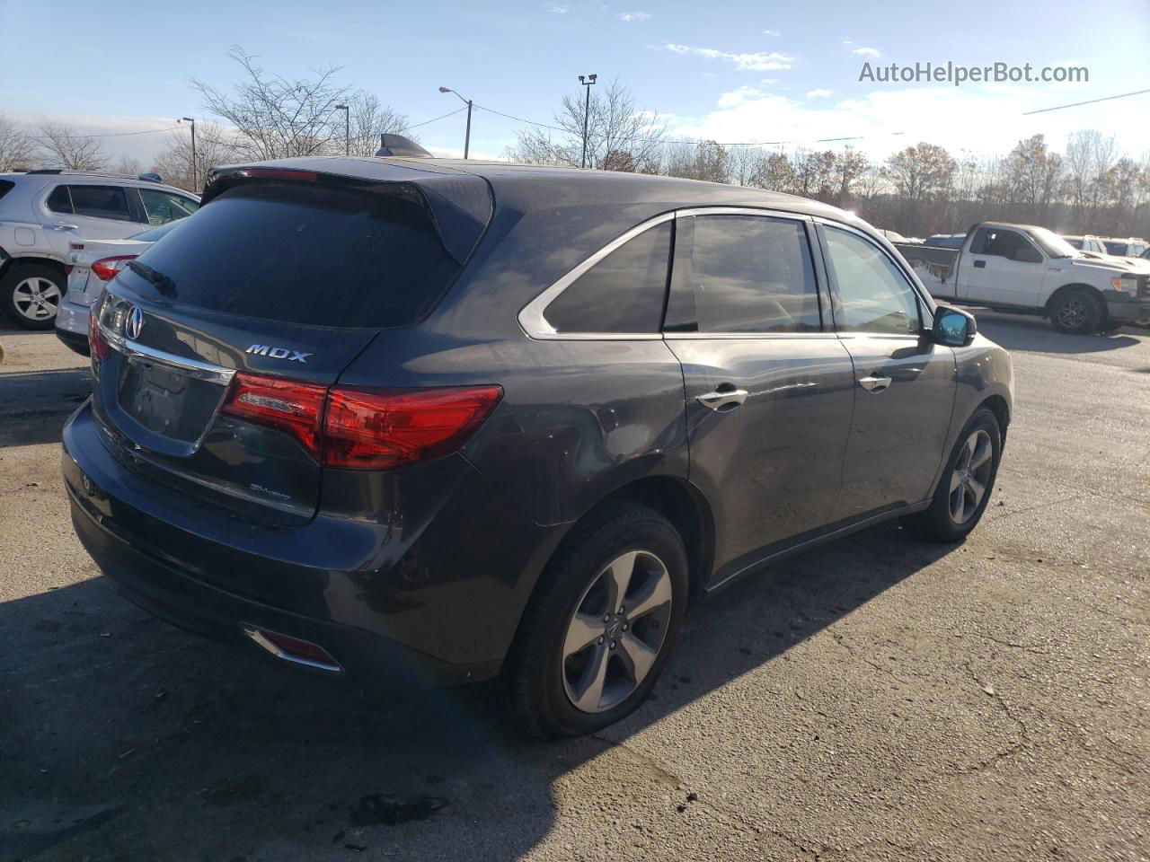 2016 Acura Mdx  Gray vin: 5FRYD4H2XGB035868