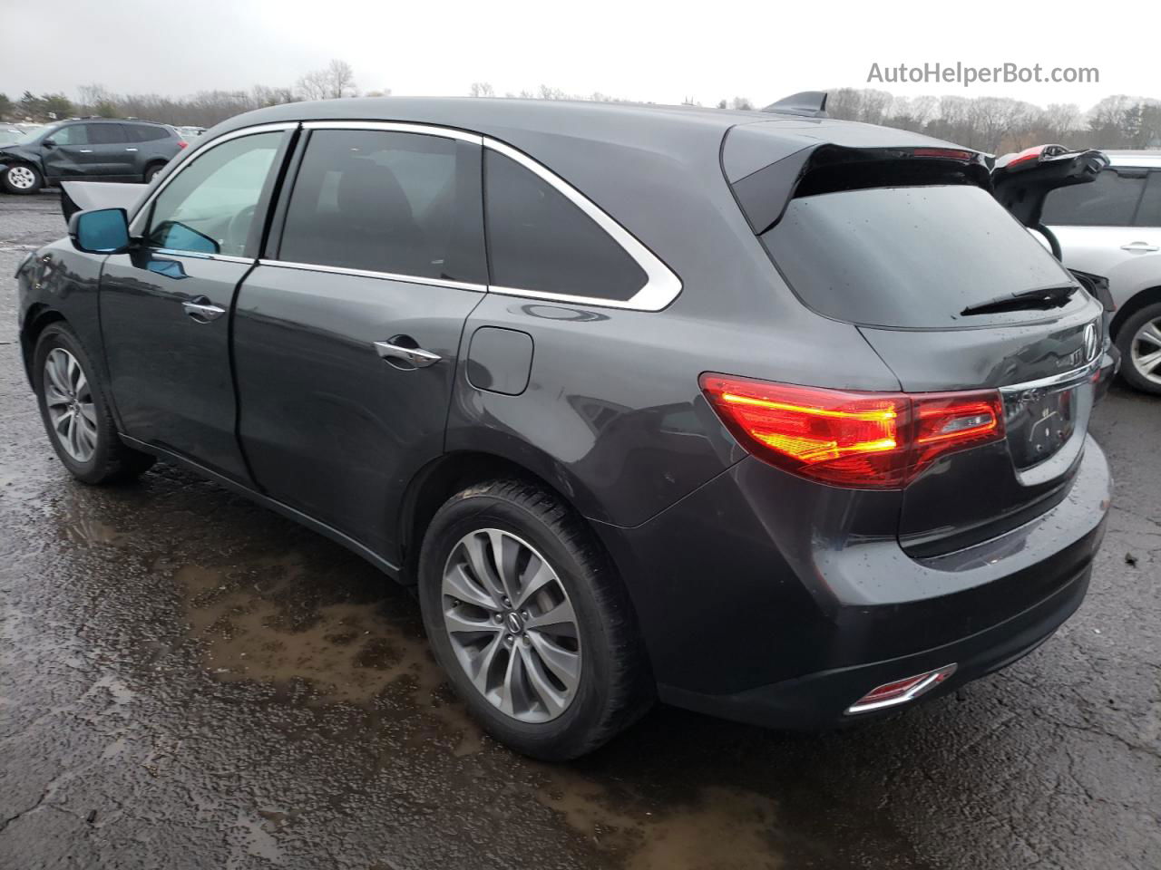 2016 Acura Mdx Technology Серый vin: 5FRYD4H40GB008597