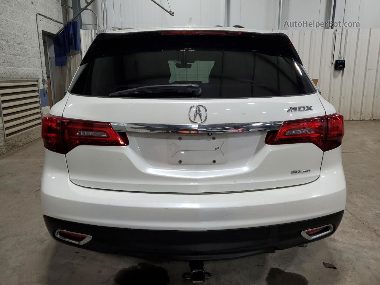 2016 Acura Mdx Technology Белый vin: 5FRYD4H40GB023536