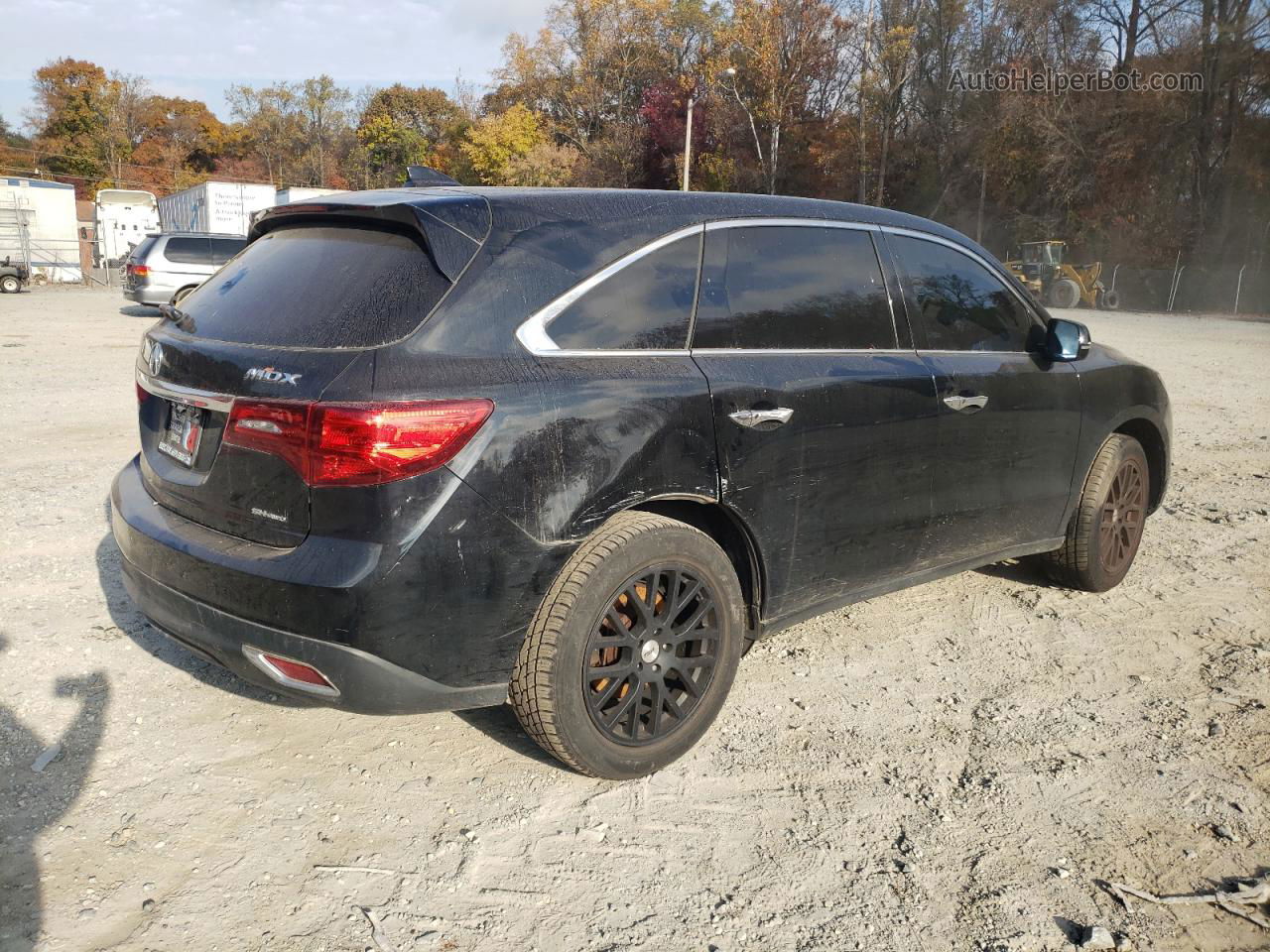 2016 Acura Mdx Technology Black vin: 5FRYD4H40GB029756