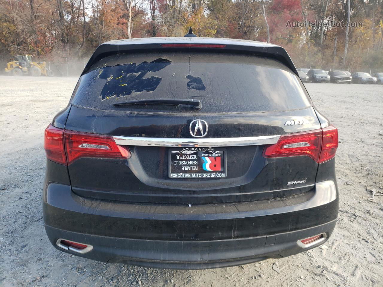 2016 Acura Mdx Technology Black vin: 5FRYD4H40GB029756