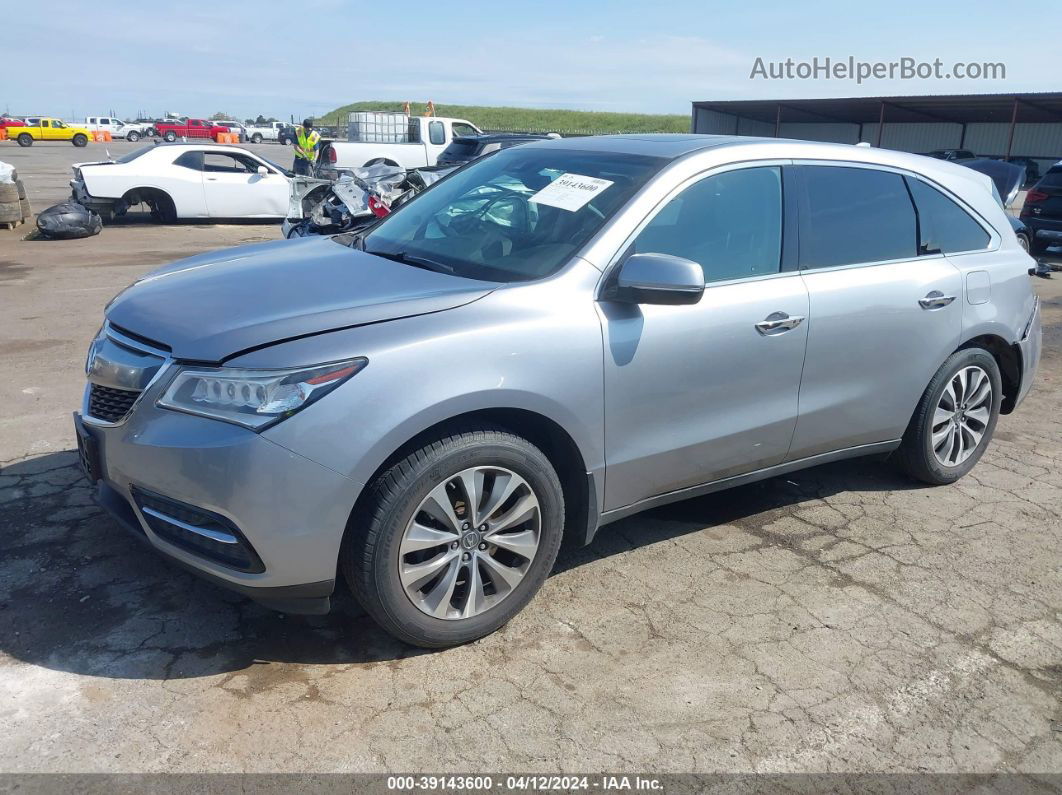 2016 Acura Mdx Technology   Acurawatch Plus Packages/technology Package Серебряный vin: 5FRYD4H40GB036139