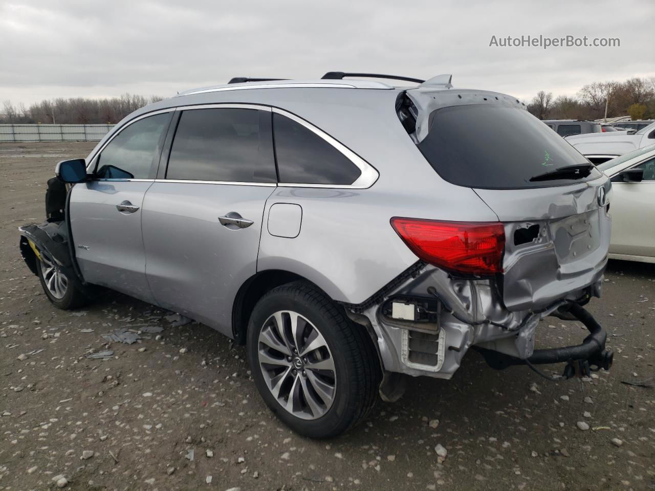 2016 Acura Mdx Technology Серебряный vin: 5FRYD4H40GB046640