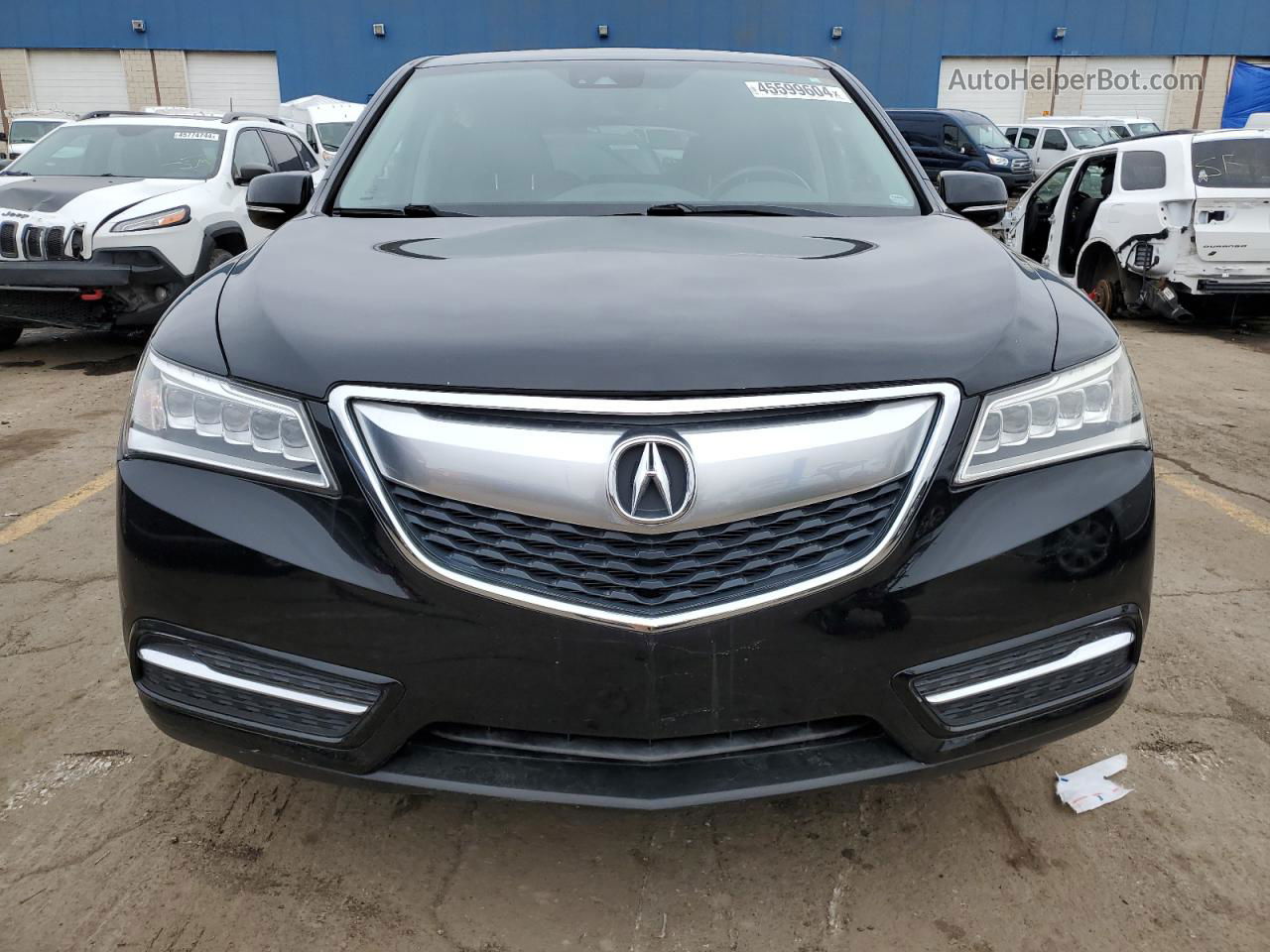 2016 Acura Mdx Technology Black vin: 5FRYD4H40GB060585