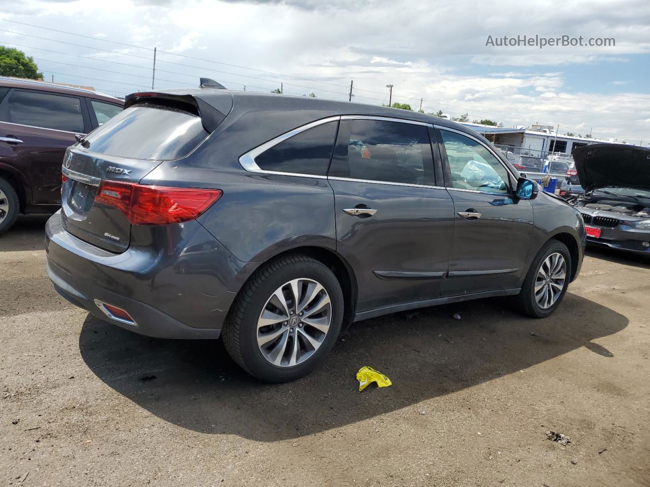 2016 Acura Mdx Technology Gray vin: 5FRYD4H41GB016739