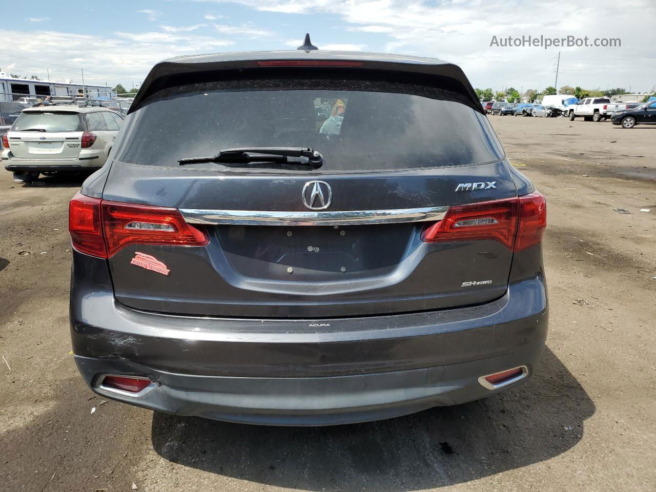 2016 Acura Mdx Technology Gray vin: 5FRYD4H41GB016739