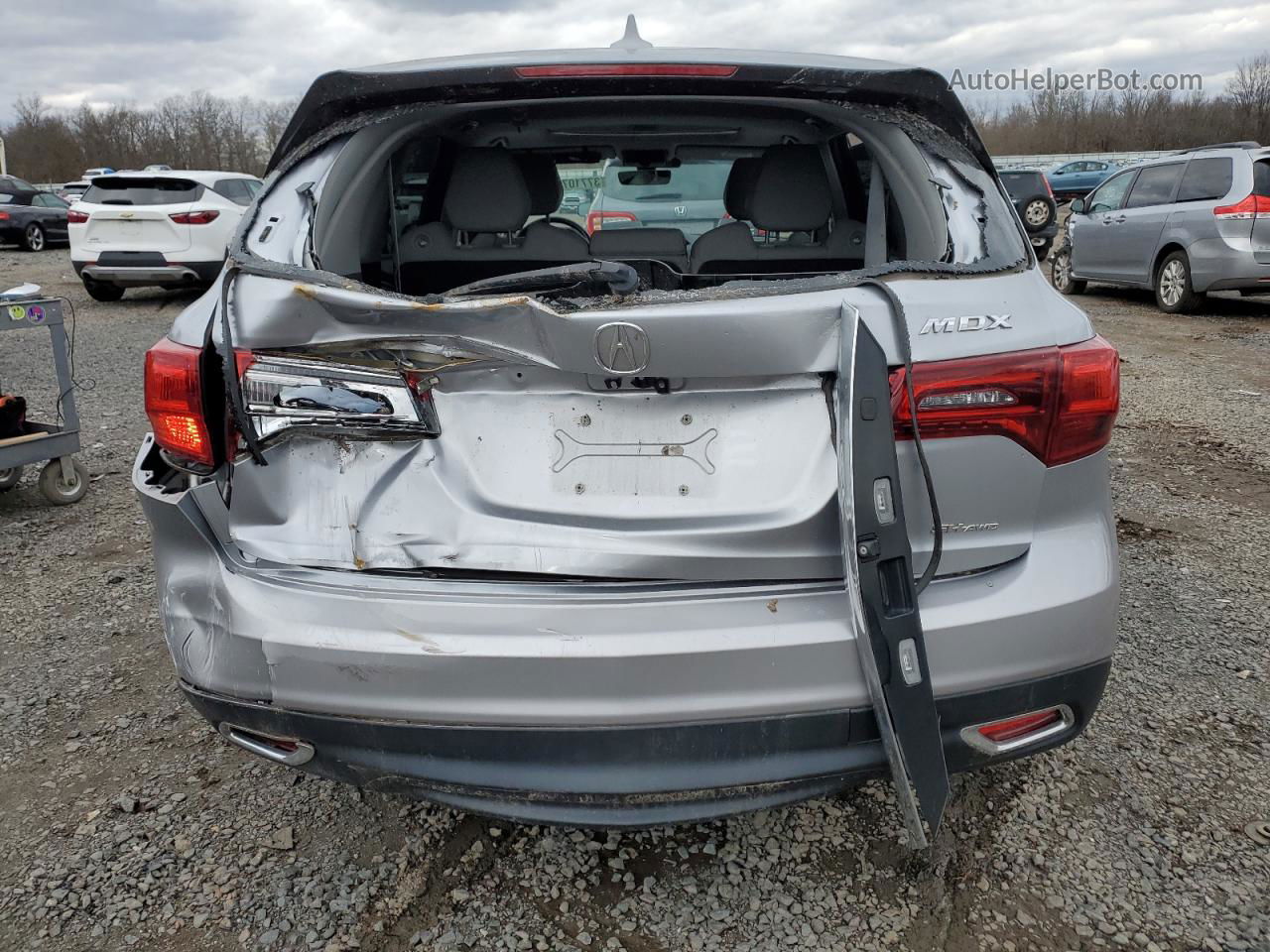 2016 Acura Mdx Technology Серебряный vin: 5FRYD4H41GB018121