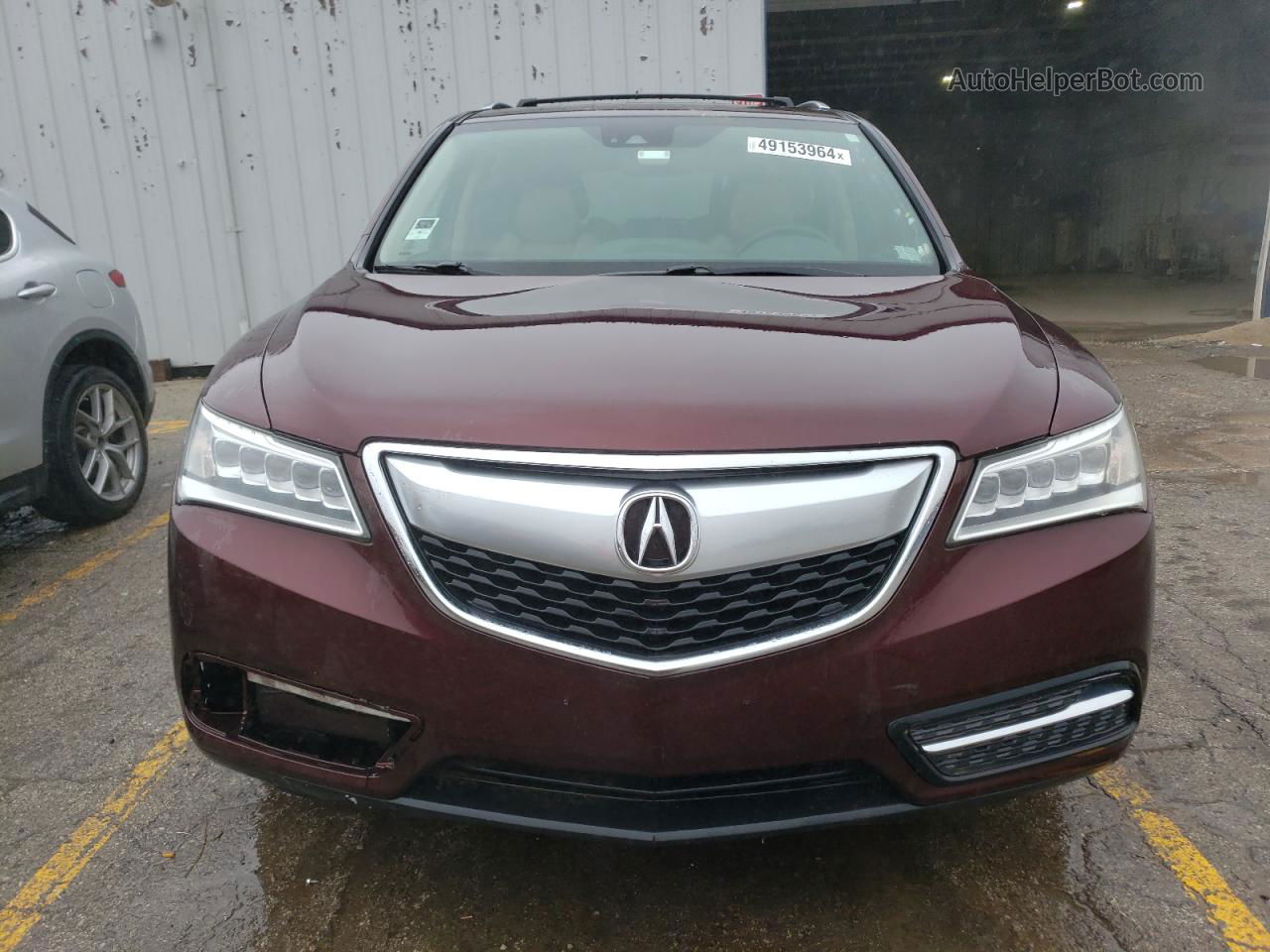 2016 Acura Mdx Technology Maroon vin: 5FRYD4H41GB018913