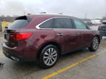 2016 Acura Mdx Technology Maroon vin: 5FRYD4H41GB018913