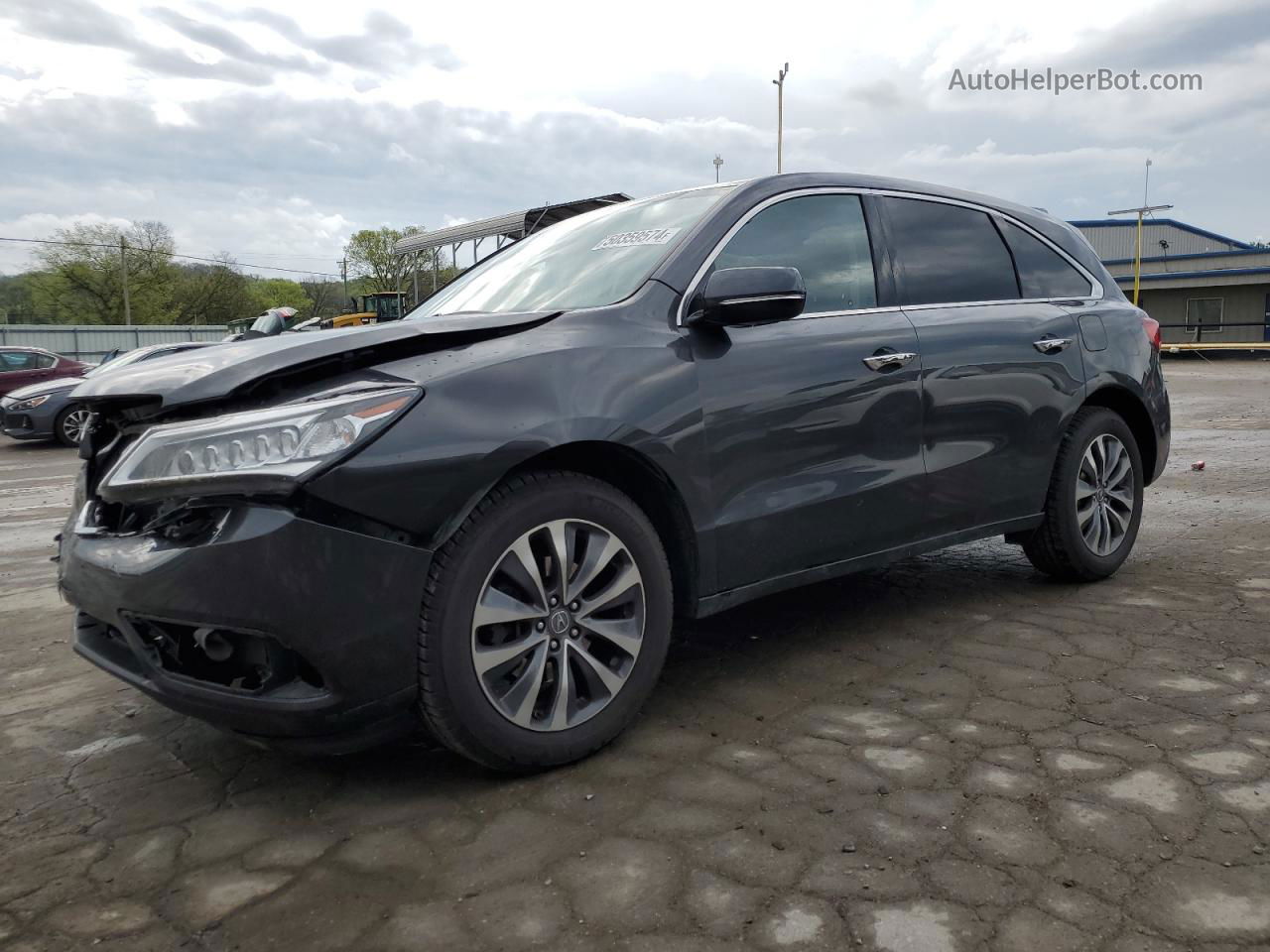 2016 Acura Mdx Technology Угольный vin: 5FRYD4H42GB010061