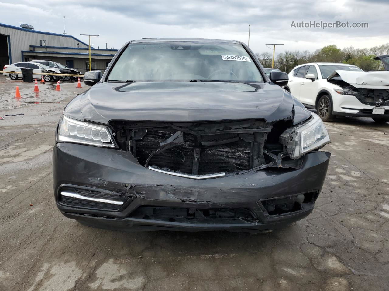 2016 Acura Mdx Technology Угольный vin: 5FRYD4H42GB010061