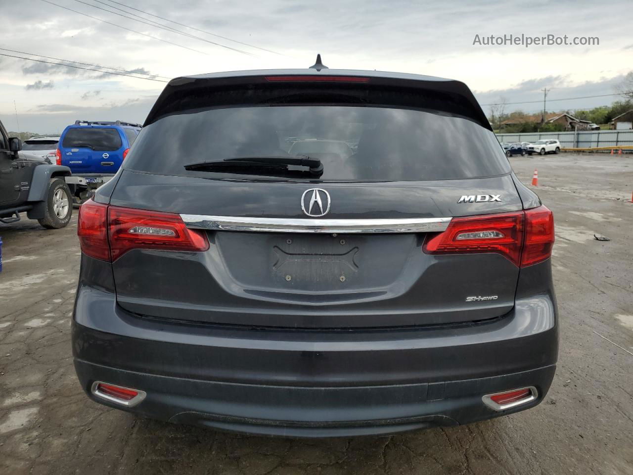 2016 Acura Mdx Technology Угольный vin: 5FRYD4H42GB010061