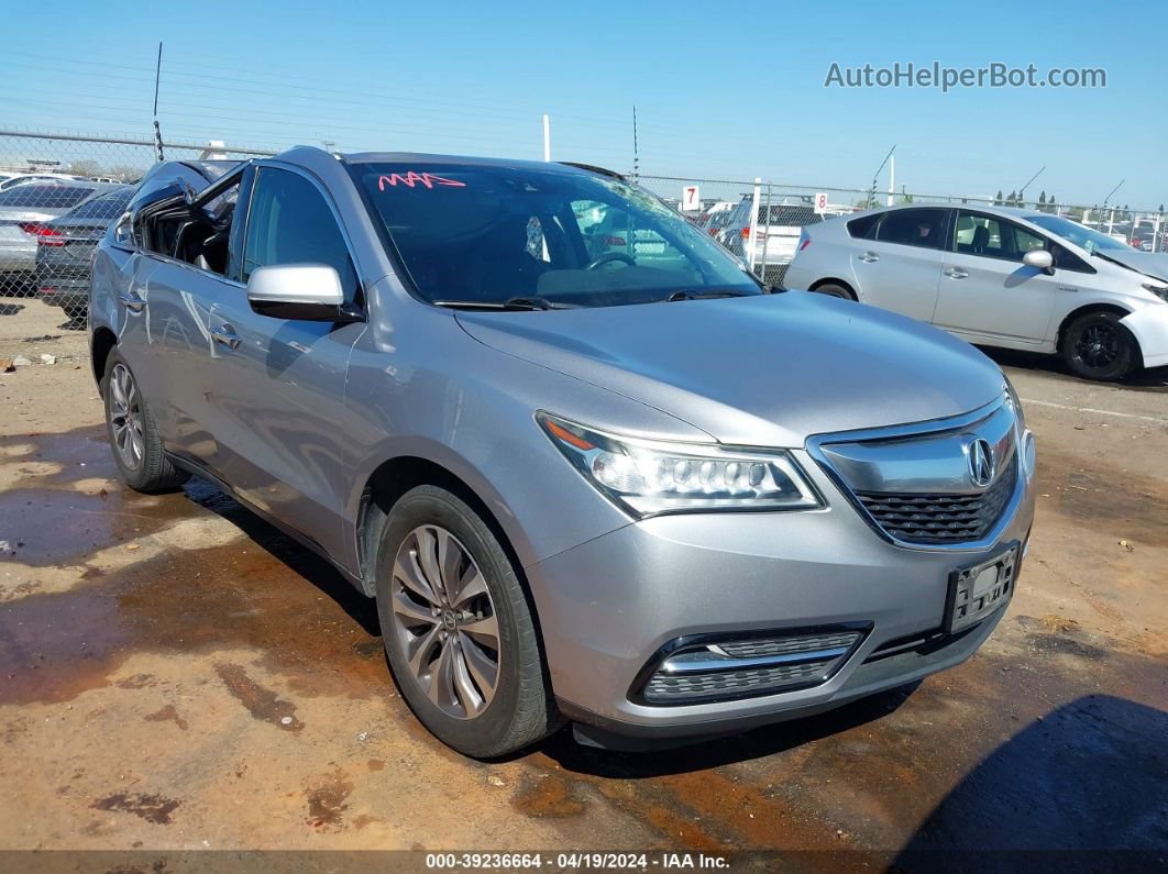 2016 Acura Mdx Technology   Acurawatch Plus Packages/technology Package Серебряный vin: 5FRYD4H42GB018905