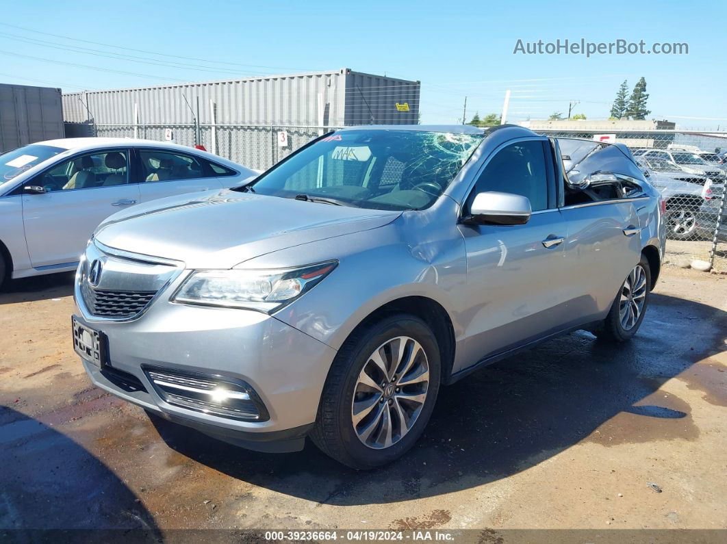 2016 Acura Mdx Technology   Acurawatch Plus Packages/technology Package Silver vin: 5FRYD4H42GB018905