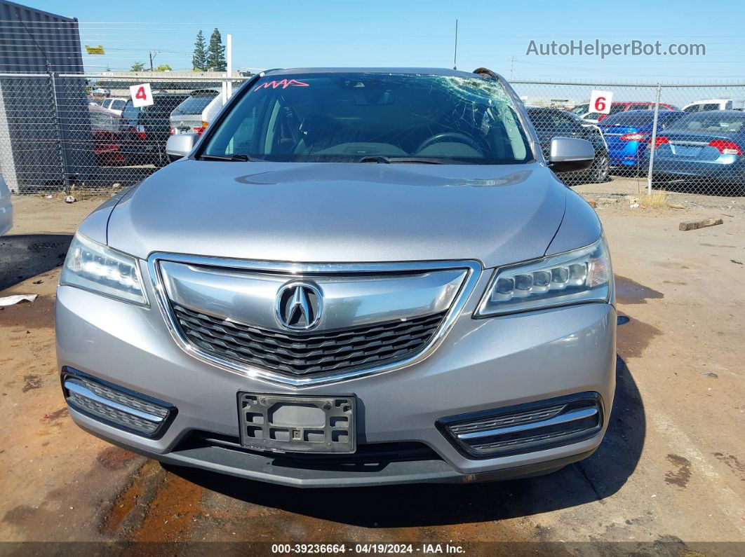 2016 Acura Mdx Technology   Acurawatch Plus Packages/technology Package Silver vin: 5FRYD4H42GB018905