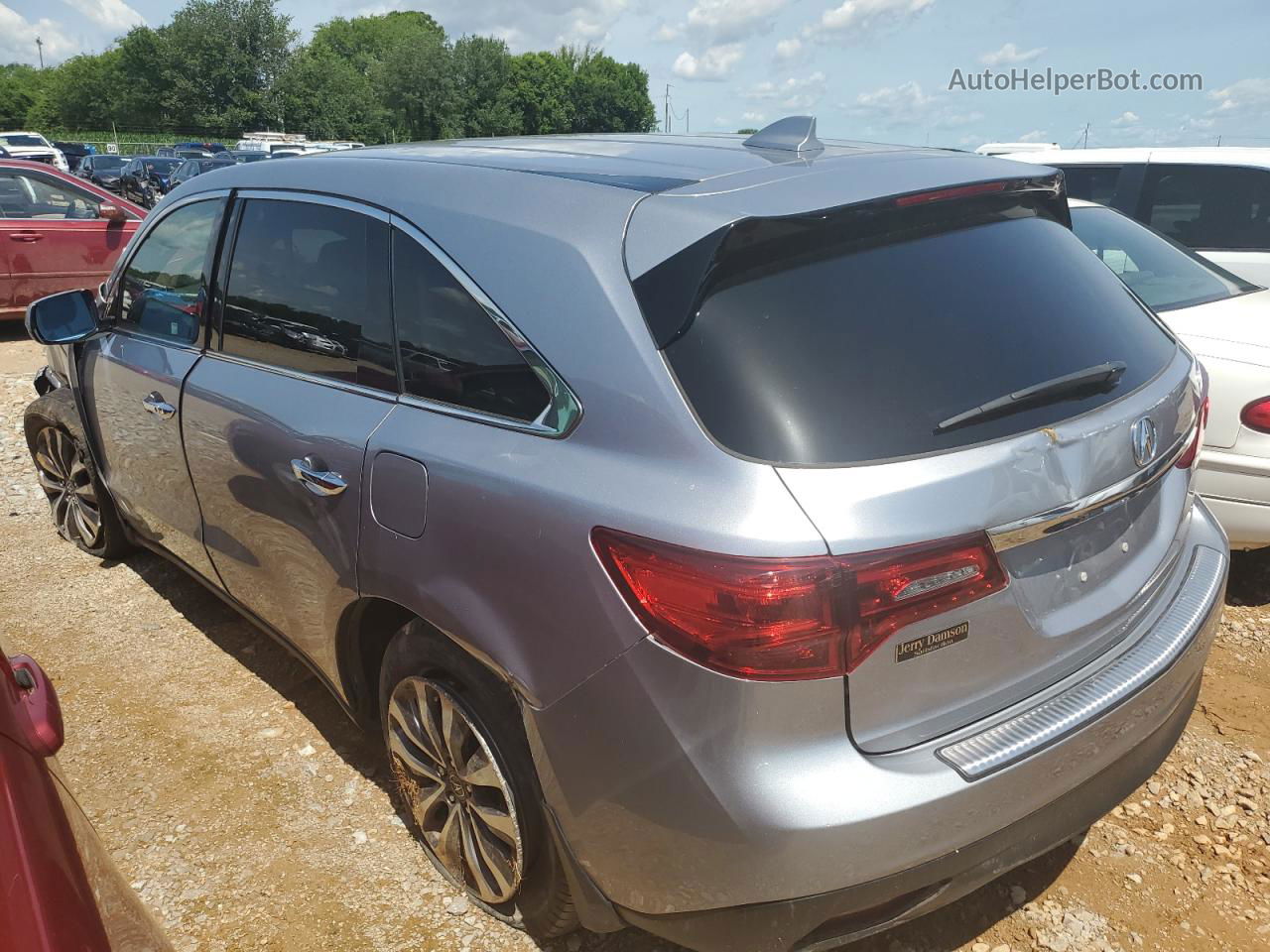 2016 Acura Mdx Technology Серебряный vin: 5FRYD4H42GB024011