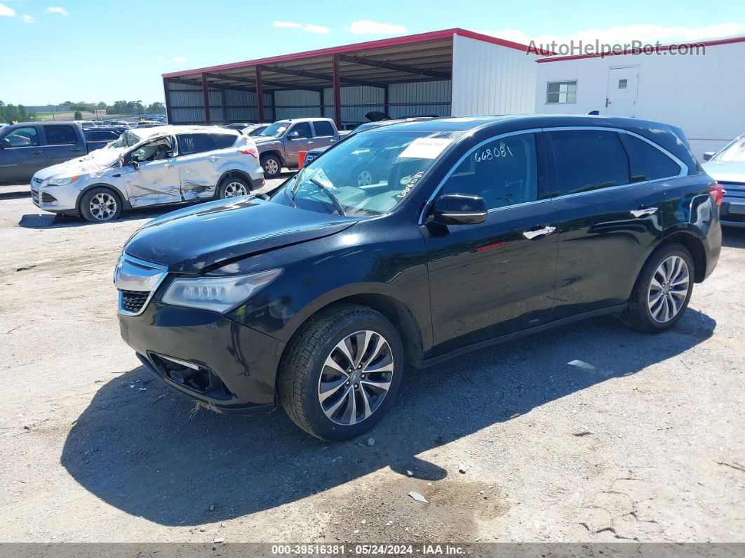 2016 Acura Mdx Technology   Acurawatch Plus Packages/technology Package Черный vin: 5FRYD4H42GB034165