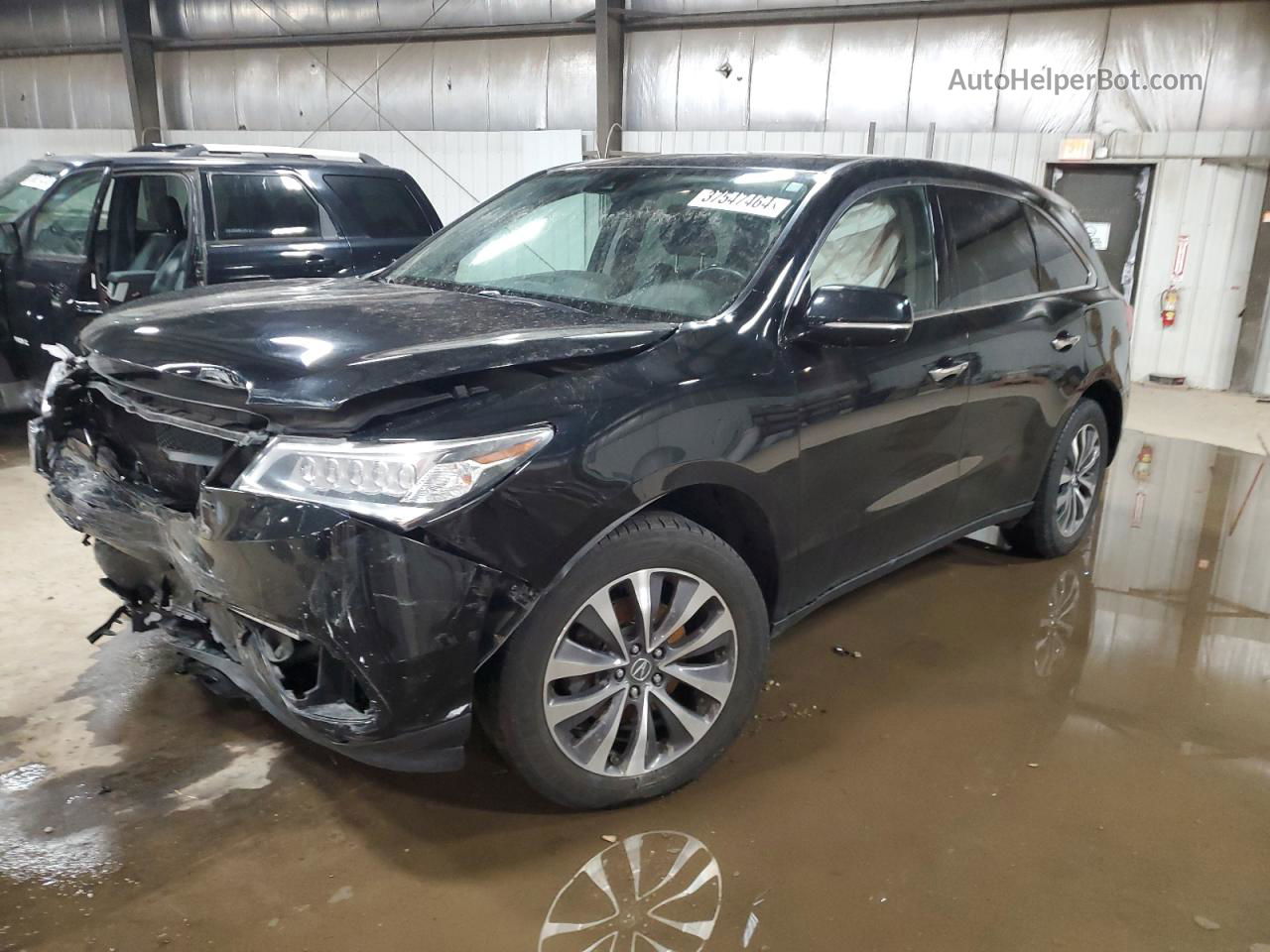 2016 Acura Mdx Technology Black vin: 5FRYD4H42GB045764