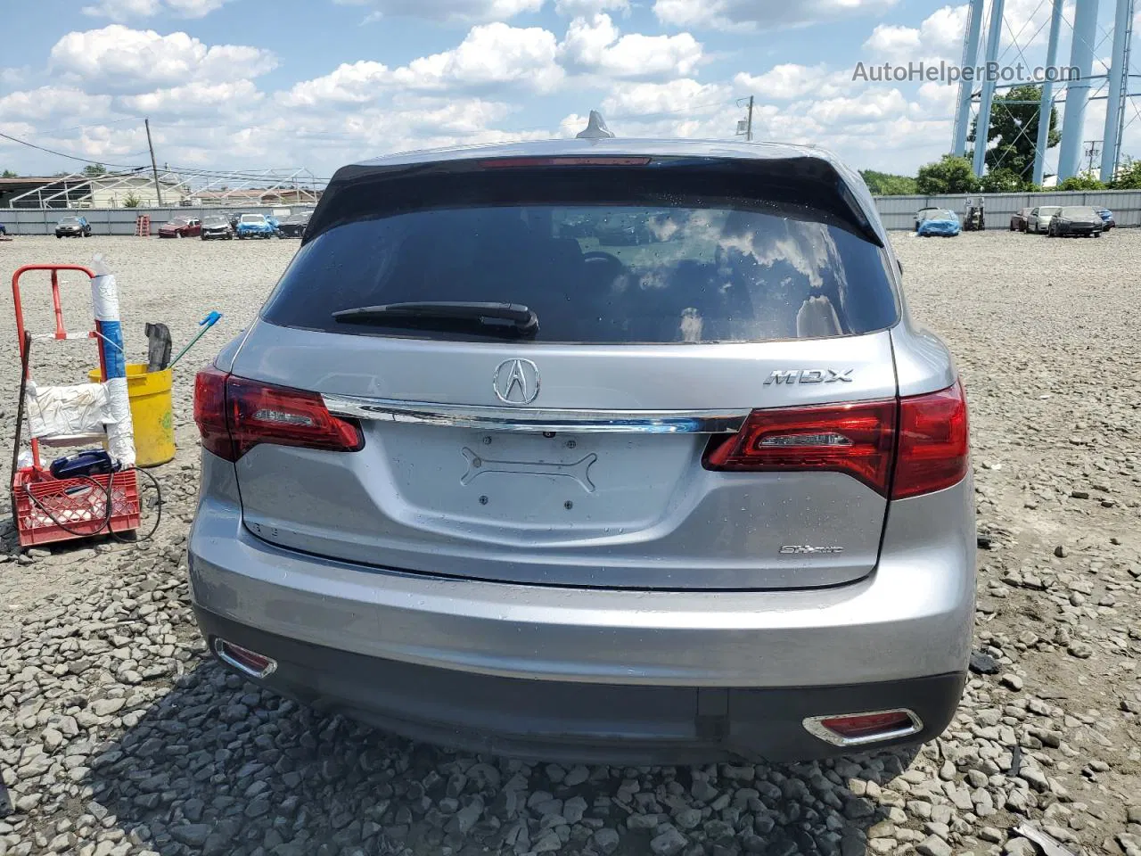 2016 Acura Mdx Technology Silver vin: 5FRYD4H42GB046624