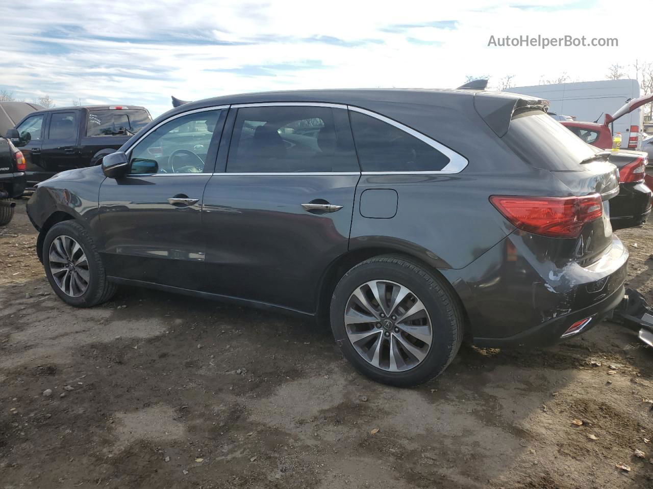 2016 Acura Mdx Technology Серый vin: 5FRYD4H42GB051662