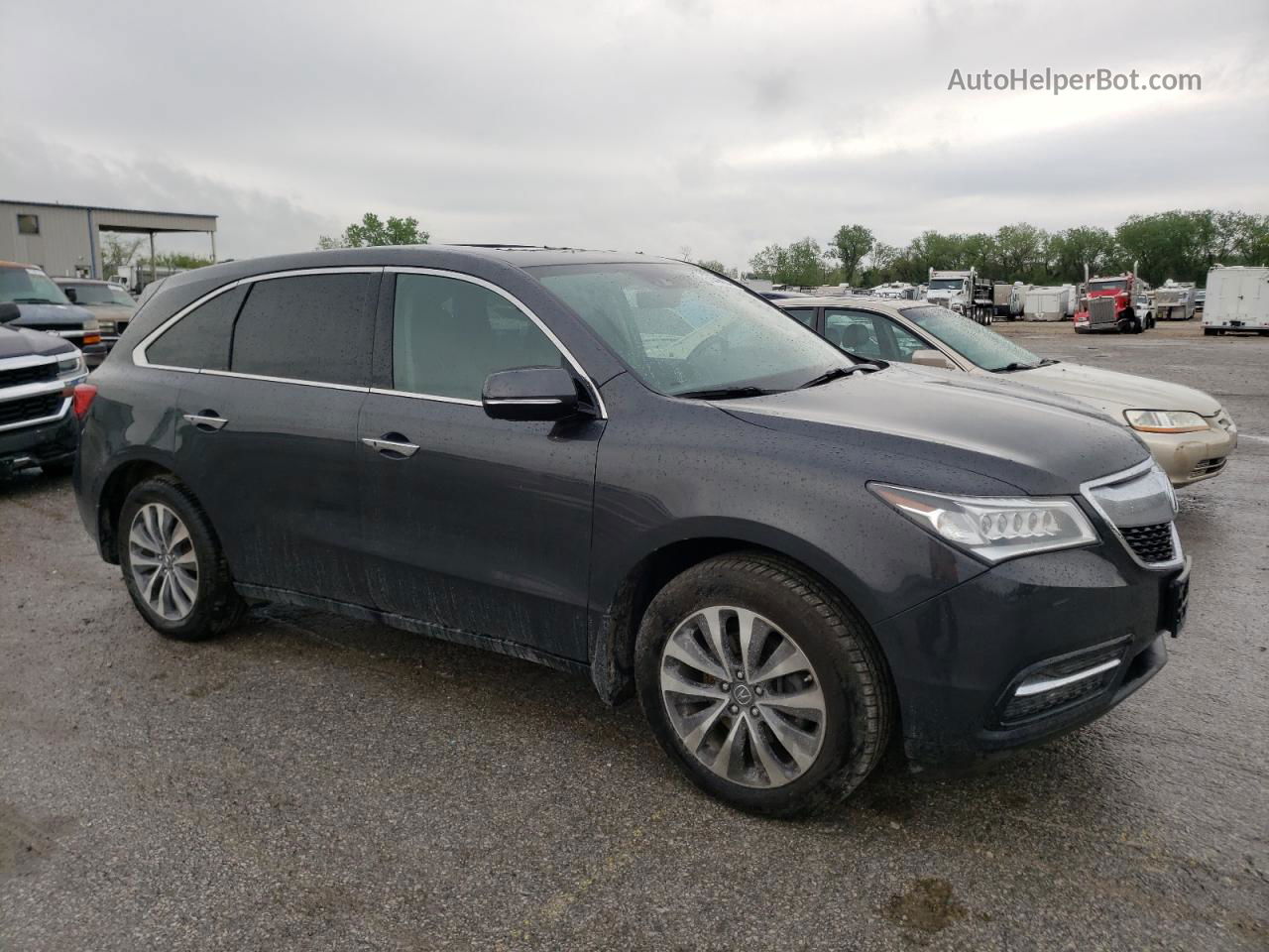 2016 Acura Mdx Technology Charcoal vin: 5FRYD4H43GB017682