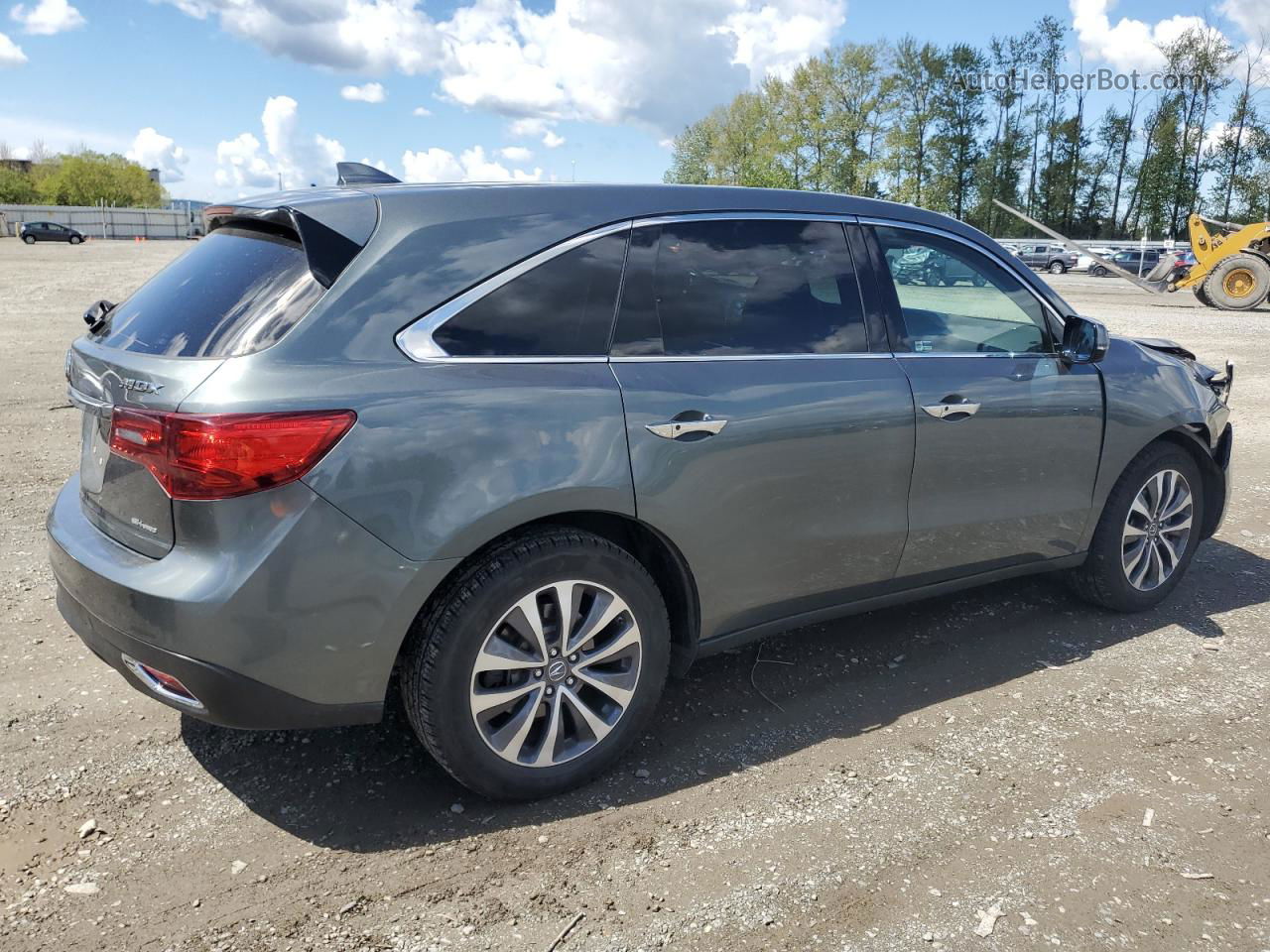 2016 Acura Mdx Technology Green vin: 5FRYD4H43GB019867