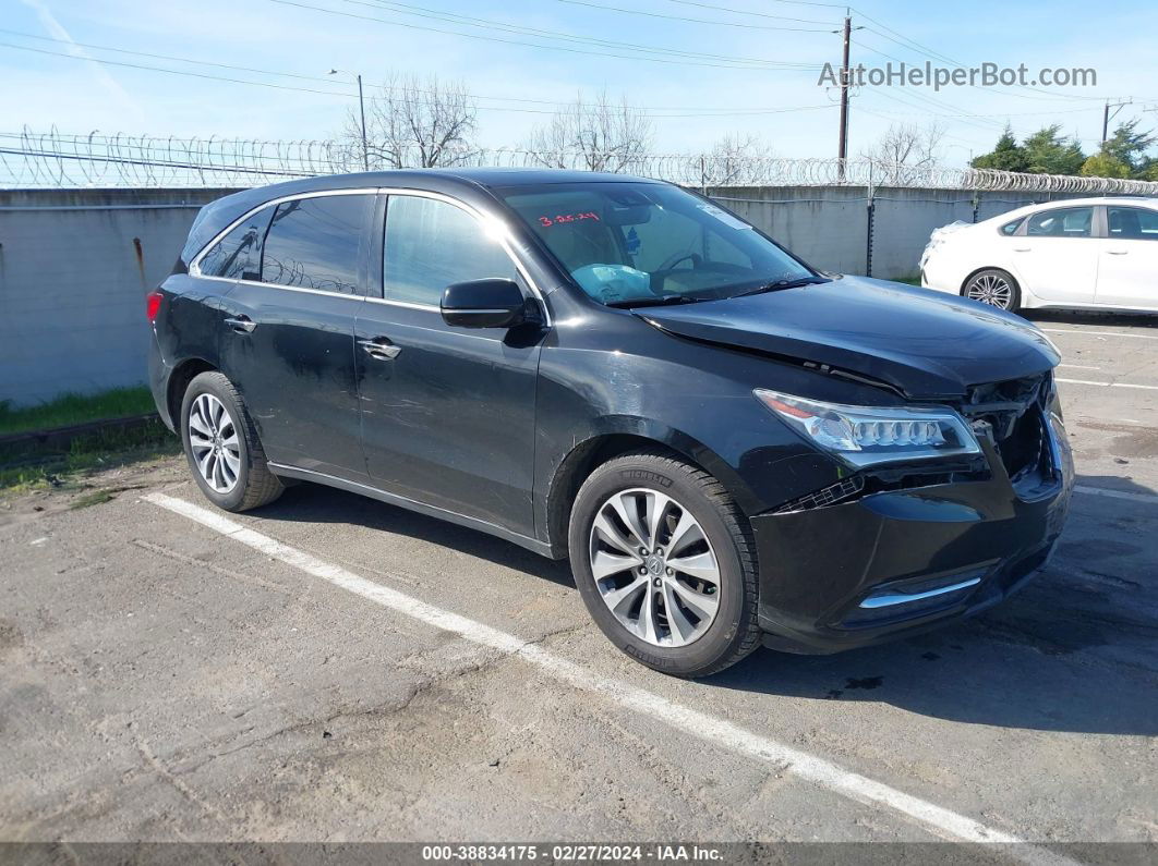 2016 Acura Mdx Technology   Acurawatch Plus Packages/technology Package Black vin: 5FRYD4H43GB037348