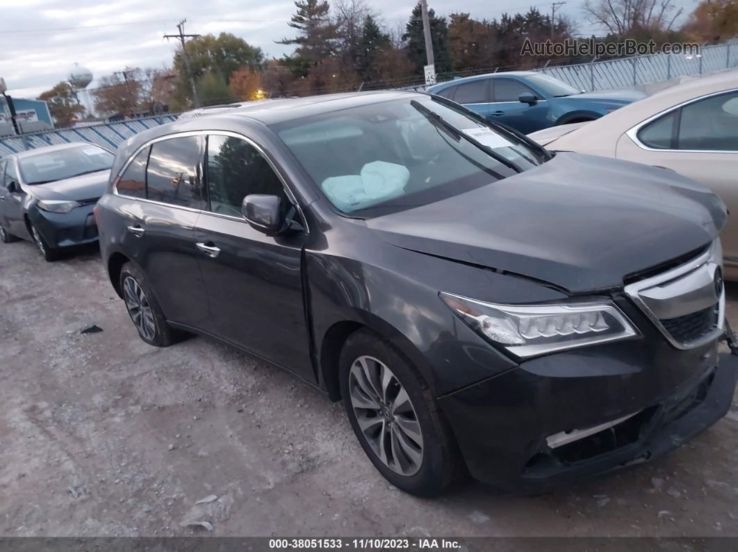 2016 Acura Mdx Technology & Acurawatch Plus Packages/technology Package Черный vin: 5FRYD4H43GB045885