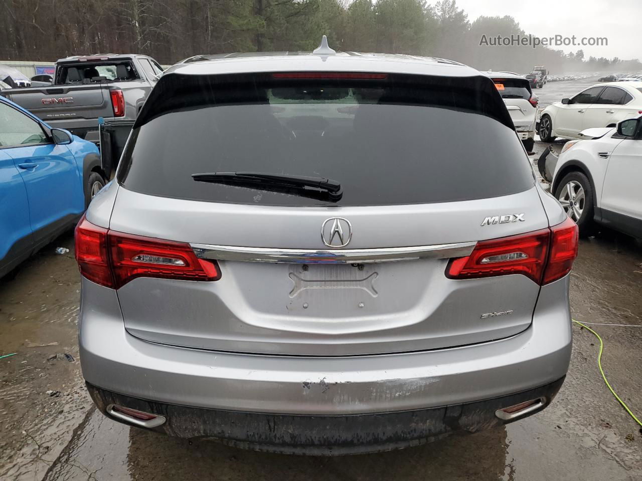 2016 Acura Mdx Technology Silver vin: 5FRYD4H43GB056918