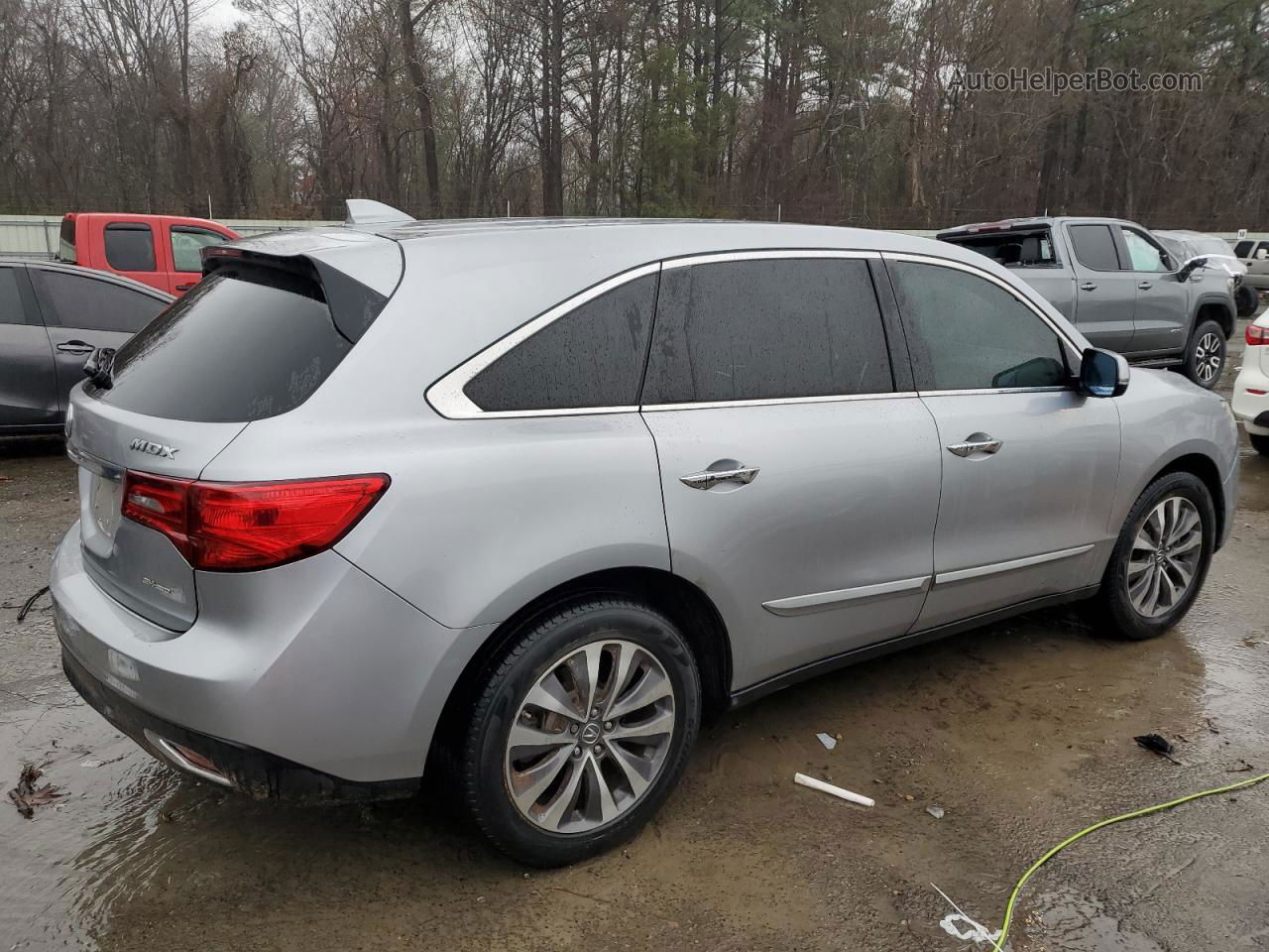 2016 Acura Mdx Technology Silver vin: 5FRYD4H43GB056918