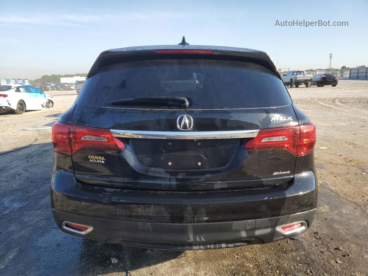 2016 Acura Mdx Technology Черный vin: 5FRYD4H43GB060239