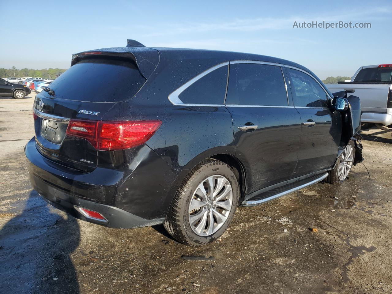 2016 Acura Mdx Technology Black vin: 5FRYD4H43GB060239