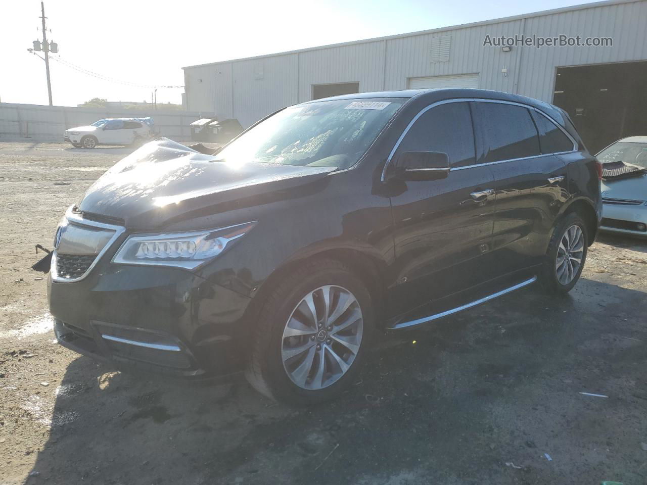 2016 Acura Mdx Technology Black vin: 5FRYD4H43GB060239