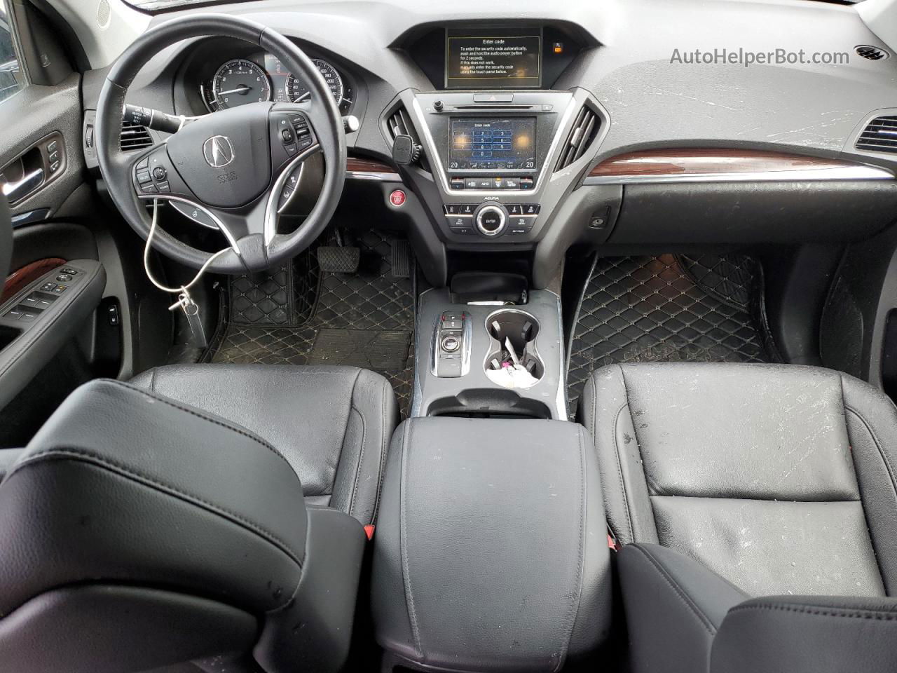 2016 Acura Mdx Technology Черный vin: 5FRYD4H43GB502968