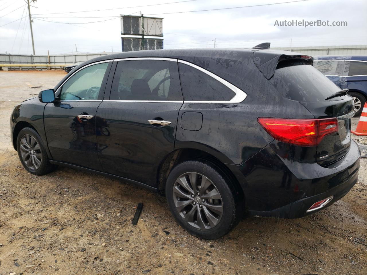 2016 Acura Mdx Technology Black vin: 5FRYD4H44GB039982