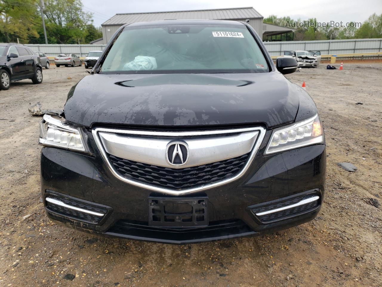 2016 Acura Mdx Technology Черный vin: 5FRYD4H44GB039982