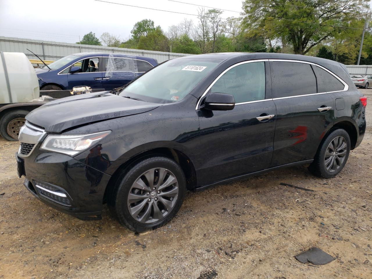 2016 Acura Mdx Technology Black vin: 5FRYD4H44GB039982