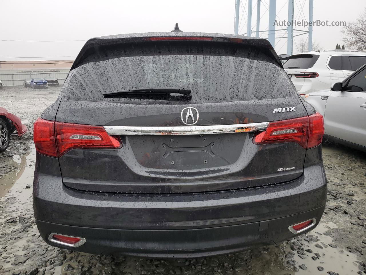 2016 Acura Mdx Technology Угольный vin: 5FRYD4H45GB001127