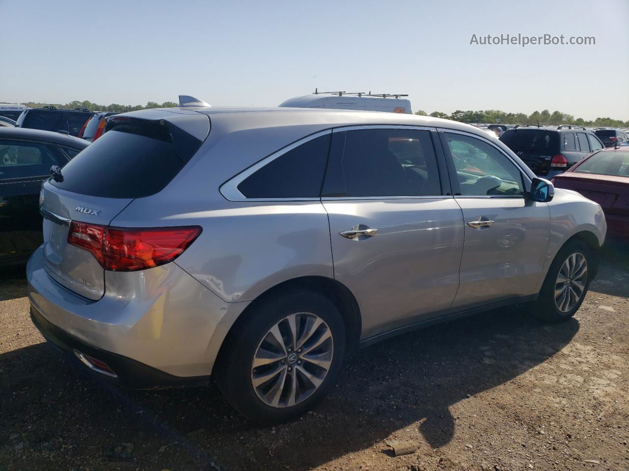 2016 Acura Mdx Technology Gray vin: 5FRYD4H45GB039490