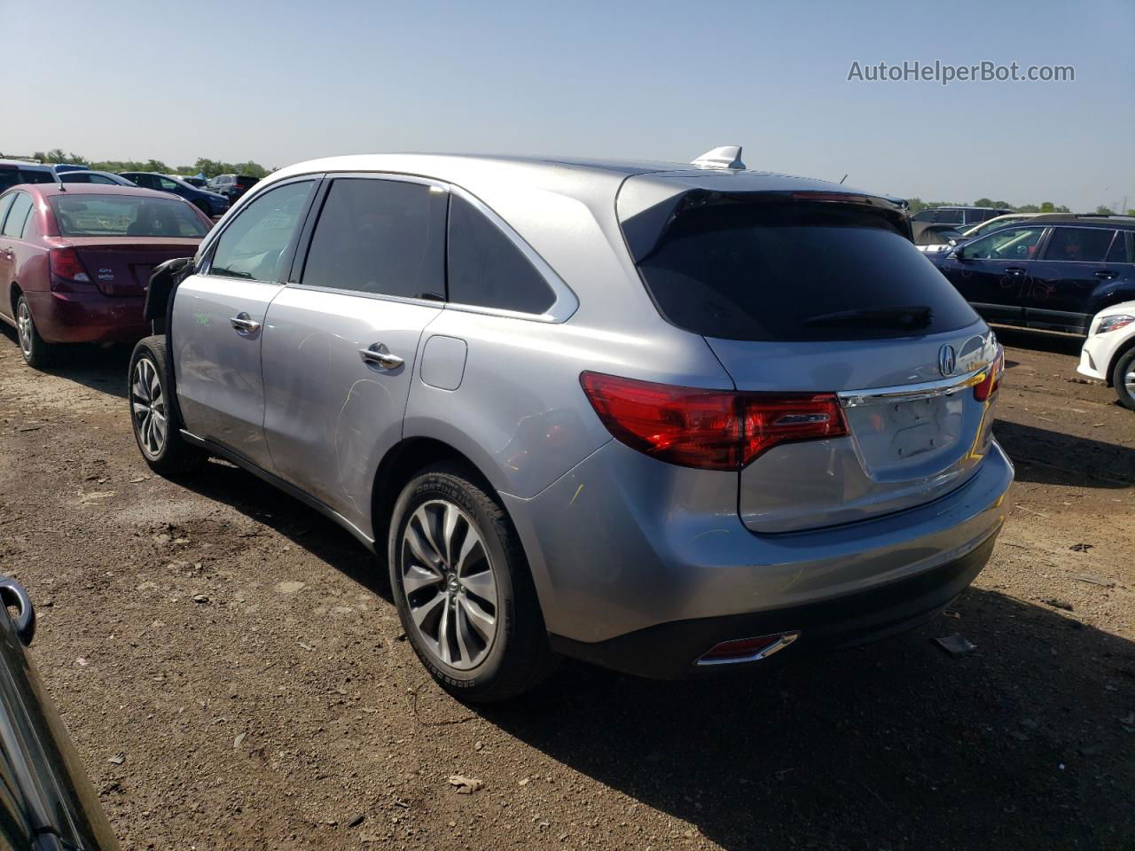 2016 Acura Mdx Technology Gray vin: 5FRYD4H45GB039490