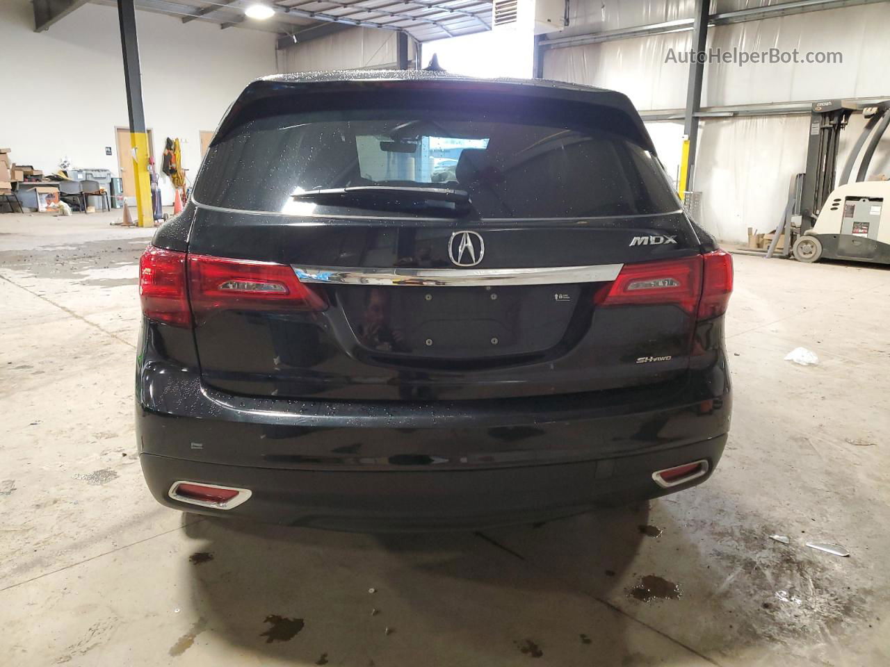 2016 Acura Mdx Technology Black vin: 5FRYD4H45GB046214